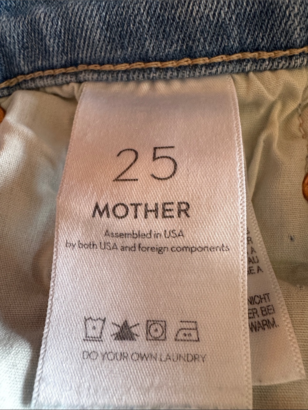 MOTHER Vintage-Light Blue Straight Leg Jeans - Picture 4 of 5